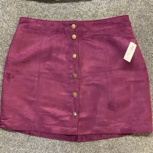 Purple Old Navy Velvet Skirt